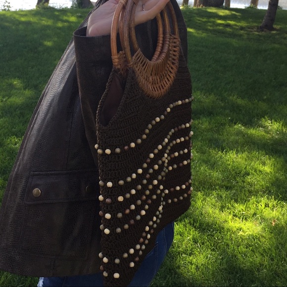 Boho macrame clutch - Picture 6 of 8
